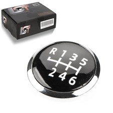 Schaltknauf Hebel Emblem Plakette 6-Gang chromfarben für VW TRANSPORTER VI T6