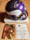 Adrian Peterson  AUTOGRAPH Vikings Mini Helmet C.O.A GAI