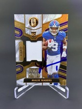 2024 Panini Gold Standard Malik Nabers Newly Minted 75/75 Beckett Witnessed Auto
