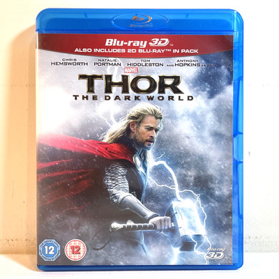 THOR: THE DARK WORLD (2013) Blu-Ray 3D Chris Hemsworth Superhero Fantasy Sci-Fi