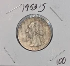 1953-S San Francisco Mint Silver Washington Quarter Coin 90% Silver