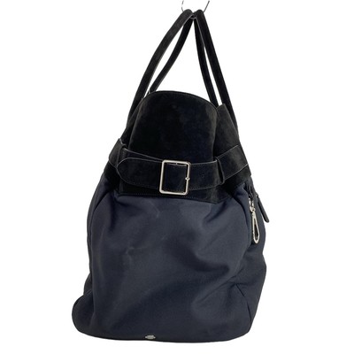 Auth THE ROW Margaux 17 Inside-Out Black Nylon Polyester Auth THE ROW Margaux 17 Inside-Out Black Nylon Polyester