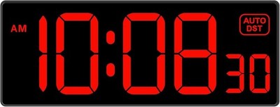 LED Digital Wall Clock, Large Digital Clock Bold Numbers with Seconds for Senior