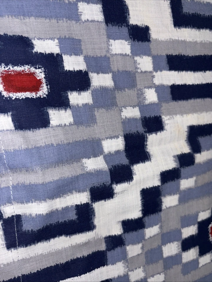 Tommy Hilfiger Standard Sham 20x30 Geométrico Azul Blanco Rojo 100% Algodón Foto 4 de 4