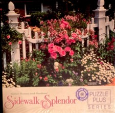 Springbok Sidewalk Splendor 500 Piece Jigsaw Puzzle Floral Shasta Daisy Seeds