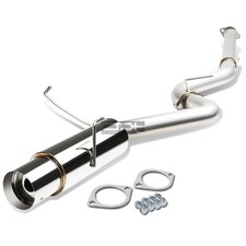 Fit 15-20 Wrx Sti Gpva 4.5round Muffler Tip Stainless Racing Catback Exhaust