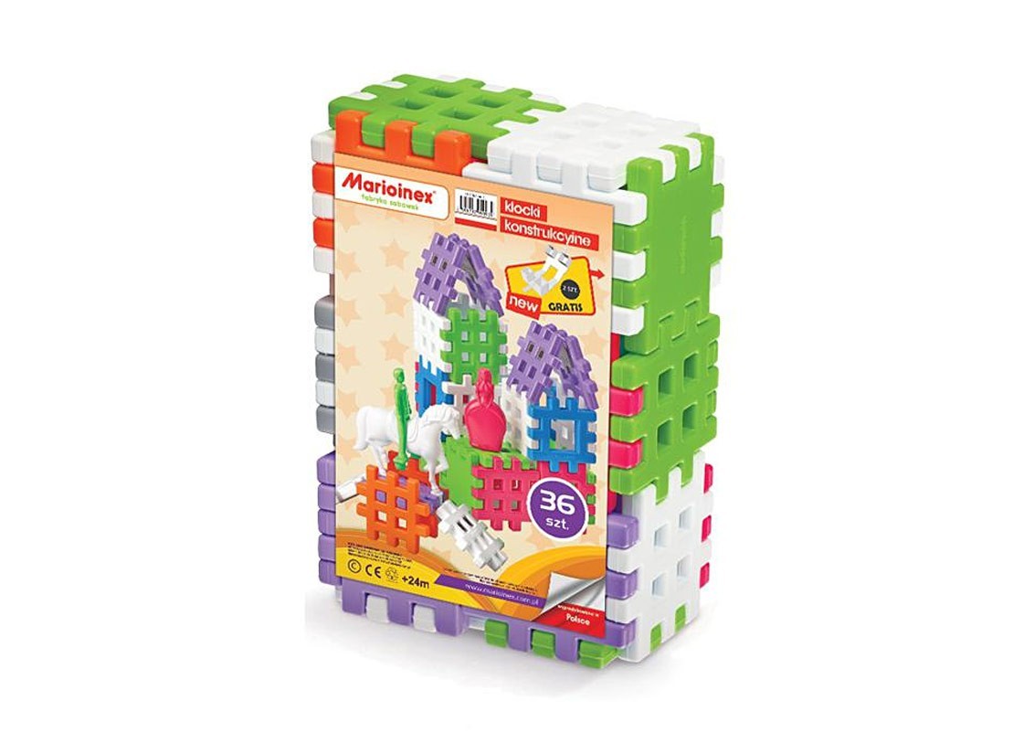 5903033901939 Строительные блоки Вафельные 36 шт Marioinex 4790₽