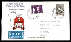 Mayfairstamps Greenland 1988 air mail Cover cca_26969