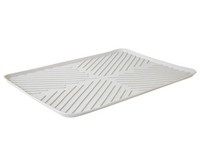 Abtropfmatte In Weiß, 40 X 30 X 1,5 Cm - Wasserabweisend & Flexibel