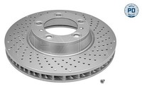1X Meyle Bremsscheibe MEYLE-PD: Advanced Performance And Design. 483 521 0016/PD