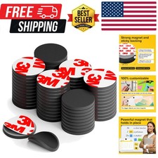 High-Strength Adhesive Magnetic Dots - 0.8" - 45 Pack for Creative Projects