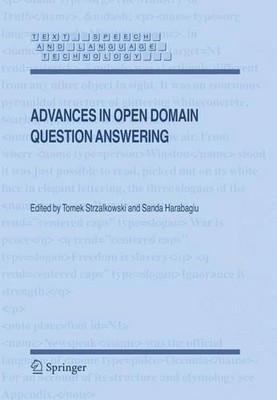 Advances in Open Domain Question Answering - 9781402047459