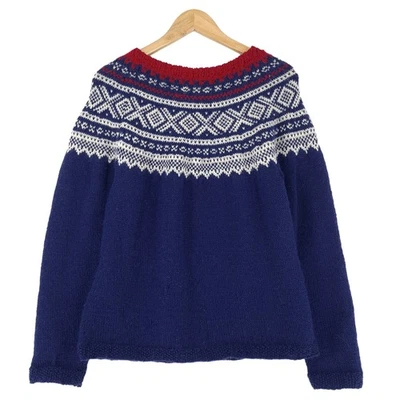 Nordic Pullover Skandinavisch Fair Isle Vintage Warm Xt6 Größe S - Bild 1 von 4