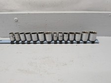 Vintage Craftsman V 14 Piece 38 Drive 12 Pt Sae Socket Set Usa