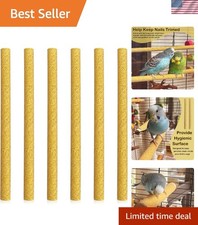 Small Sand Perch Covers for Canaries and Parakeets - Nail Care Essential, 6-Pack