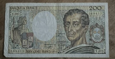 billet 200 francs montesquieu 1991 - Photo 1/2