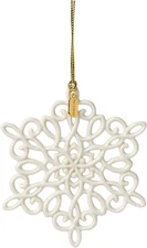 Lenox Ornament, 2025 Snow Fantasies Snowflake Ornament, Made from Porcelain