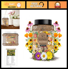 Organic Wildflower Seeds Mix - Non-GMO, 21 Varieties, Annual & Perennial, 1 LB 79.99 per gallon
