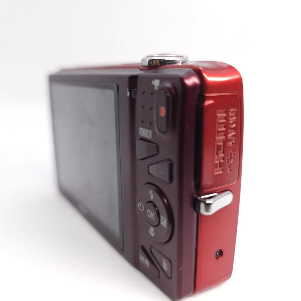 Nikon Coolpix S5200 Red Digital Compact Camera  6x Nikkor Zoom Spares & Repairs - Image 3 of 4