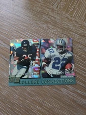 1993 Pro Set College Connections Prism Insert EMMITT SMITH NEAL ANDERSON #CC3