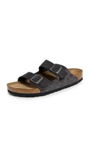 Birkenstock Unisex Arizona Soft Footbed Suede Sandal  Gray  Authentic New