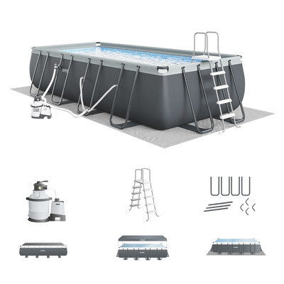 Intex Ultra 18' x 9' x 52'' XTR Rectangular Pool Set w/Pump Filter (Open Box)