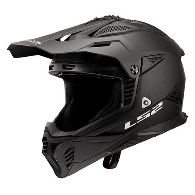 LS2 Matte Black Gate II Solid Helmet 708-1015