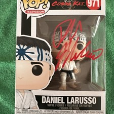 Ralph Macchio Firmado "Cobra Kai" #971 Daniel LaRusso Funko Pop! Figura Vinilo Certificado de Autenticidad