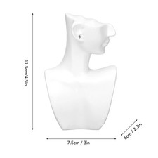 Jewelry Necklace Display Bust Stand Resin Elegant Chains Bust Display Holder