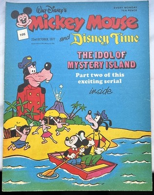 Mickey Mouse - #105 - 22nd Oct 1977 Vintage English Very Good Copy
