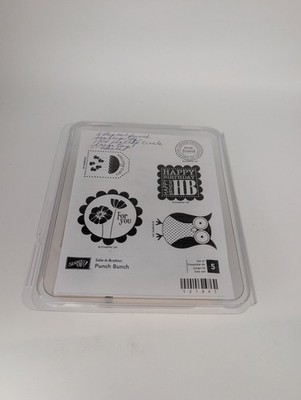 Stampin' Up! Sale-A-Bration Punch Bunch Wood Mounted Stamp Set 5-Piece