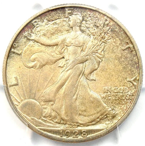 1928-S Walking Liberty Half Dollar 50C Coin - PCGS Uncirculated Detail (UNC MS)