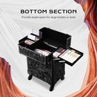 Byootique 2-Piece Makeup Train Case Cosmetic Organizer Kit CB Shadows Salon — photo 2