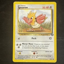 Spearow 62/64 Jungle Common Pokemon Card 1999 LP