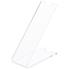 Plymor Clear Acrylic Angled Stiletto Heel Shoe Display Riser, 3.5" x 1.375" x 3"