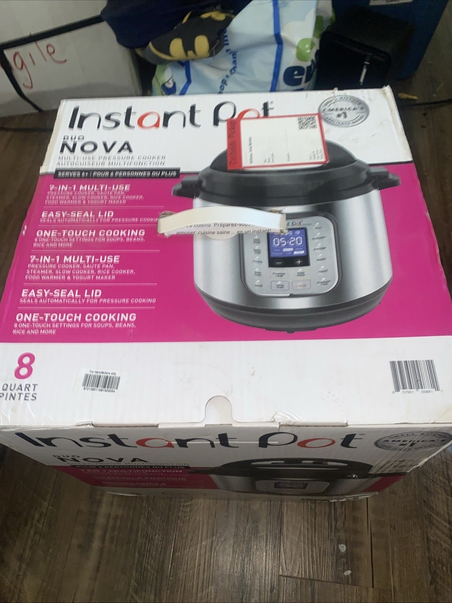 Instant Pot Duo Nova 8 Quart 7-in-1 Slow Cooker - Silver (113-0021