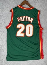 Mitchell & Ness Jersey 1995-96 Gary Payton #20 Seattle Mens 44 Large Green HWC