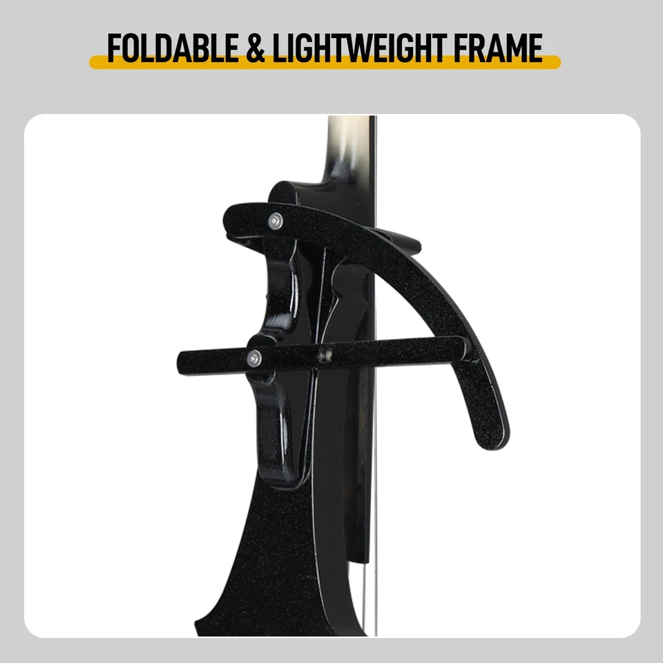 4/4 Full Size Electric Cello Set For Beginners - Piano Finish, Z-Shaped & Black - Image 2 of 4