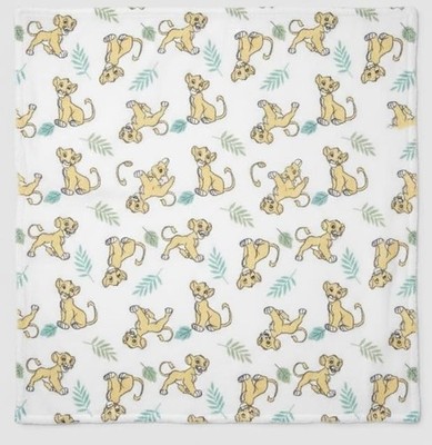 Officially Licensed Lion King Blanket - Simba Plush Fleece Throw - 30 x 40