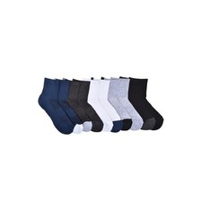 Boys Mid Crew Socks, 10 Pack, Sizes S-L