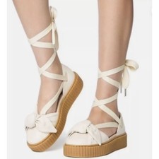 Puma X Fenty By Rihanna Bow Creeper Sandals Women's Size 9.5 -Unique, Edgy