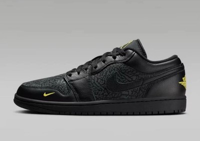 Nike Air Jordan 1 Low SE Black Anthracite Tour Yellow Shoes IM6568-010 Mens Size