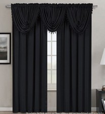 1PC ELEGANT VALANCE SWAG WINDOW CURTAIN PANEL DRESSING TREATMENT FAUX LINEN NEW