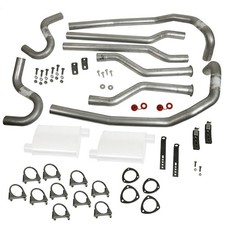 Summit Exhaust Header-back 3.00 Steel Buick Chevy Olds Pontiac No Mufflers V8
