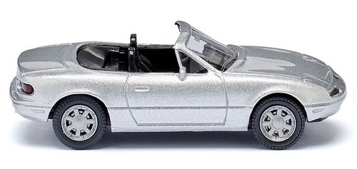 Wiking 018807 1/87 1989-90 Mazda MX5 Convertible, Silverstone | Condition: New