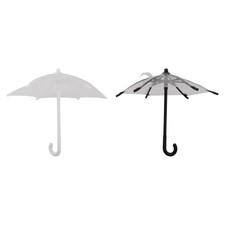 Miniature Doll Umbrella Mini Transparent Umbrella Doll for Dollhouse Outdoor
