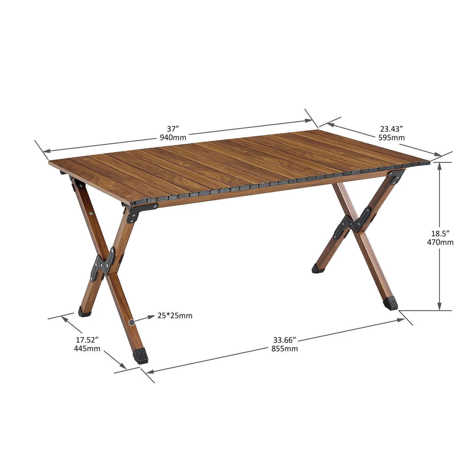 Folding Camp Table Lightweight Aluminum Roll Up Rectangular Picnic BBQ HCHI484609355615447047