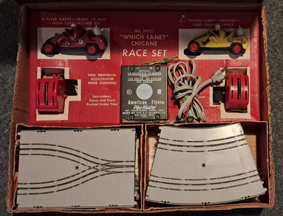 Vintage 1950s American Flyer Auto-Rama Which-Lane Chicane Slot Car