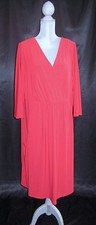 JL Jessica London Studio dress matte jersey slinky knit v neck size 20W knee