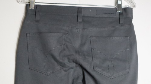 Calvin Klein Jeans Women's Gray Stretchy Skinny Pants Size 6 - Picture 3 of 5
